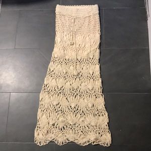 Crochet midi skirt